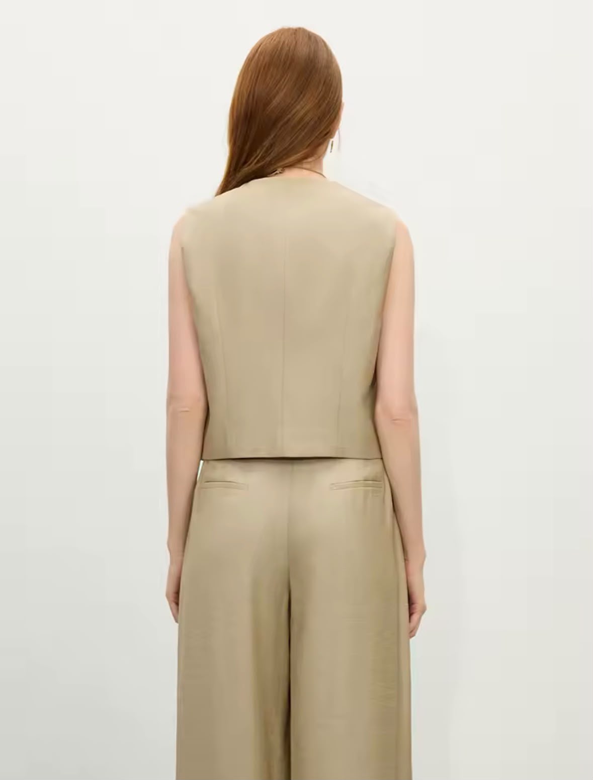Amanda- Conjunto de chaleco y pantalones vintage