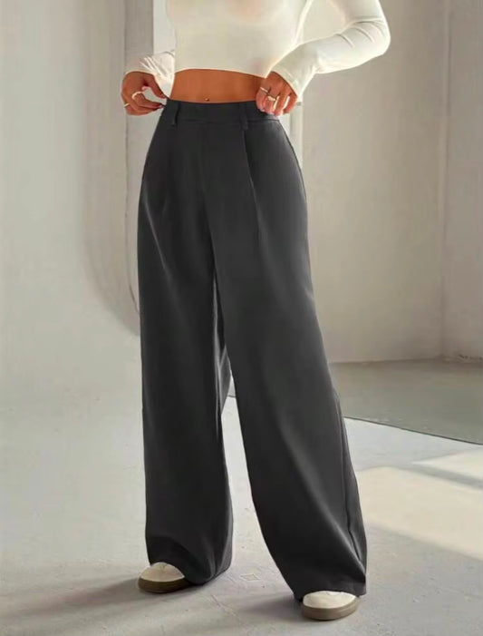 Nerea- Pantalones anchos casuales elegantes