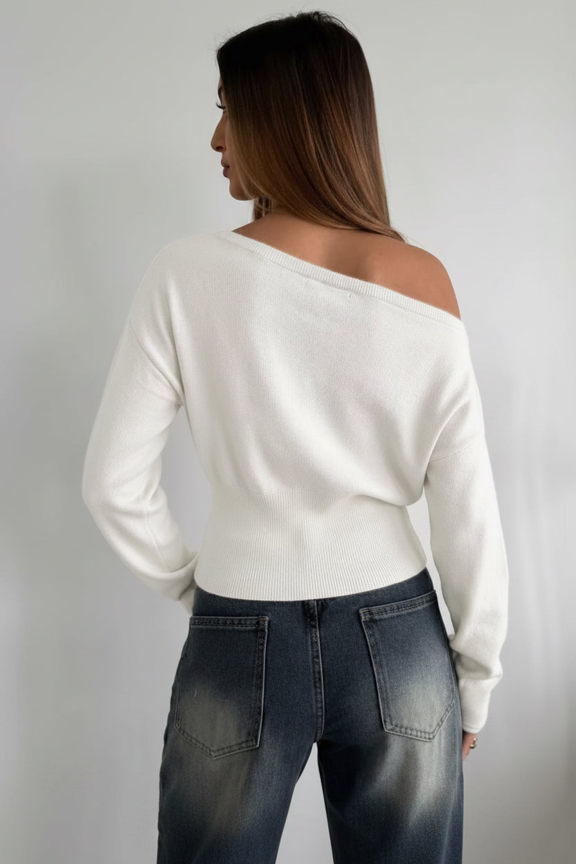 Clara- Suéter de punto casual de mujer